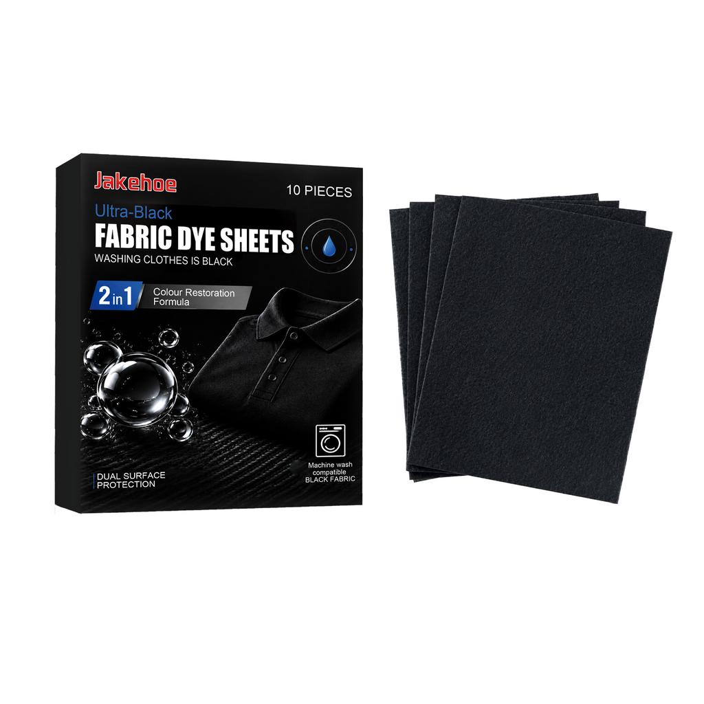 jAKEHOE Black Sheets for Clothes - Fabric for Dark Clothing, 12 Pack