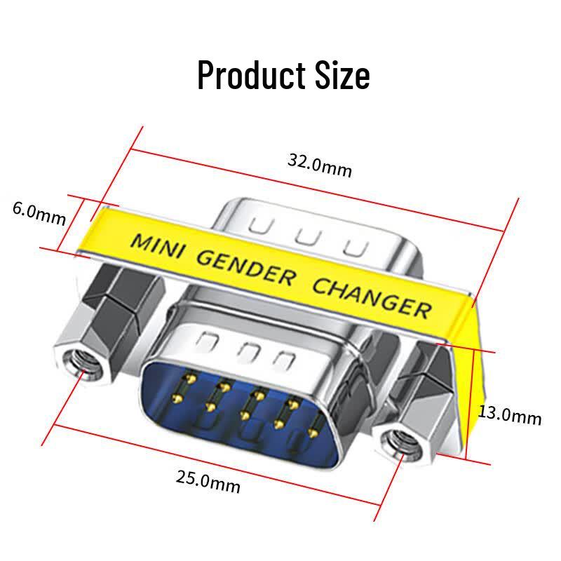 DB9 Female to Female Serial Port Adapter
