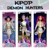 Kpop Охотники на демонов Игровой набор фигурок// с тематической песней, разноцветными огнями--Руми, Мира, Зои, Подозрительные фигурки для фанатов.