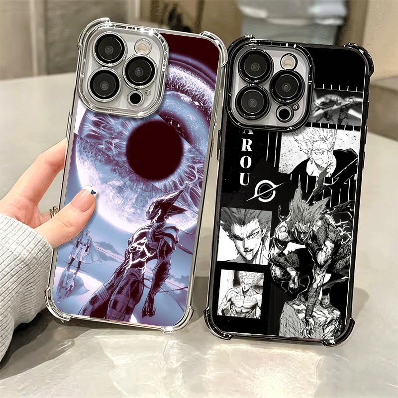 Мягкий чехол для телефона One P-Punch-Man Garou для iPhone 15 16 17 Air 14 Pro Max 16E Plus 13 12 Mini Покрытие Защита от падения Fundas