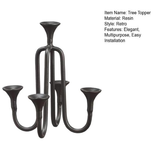 Верхушка для канделябра на рождественскую елку Подсвечник для рождественской елки из смолы Верхушка для канделябра на рождественскую елку