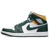 Air 1 Mid Sonics Men Sneakers White Noble-Green Pollen 554724-371