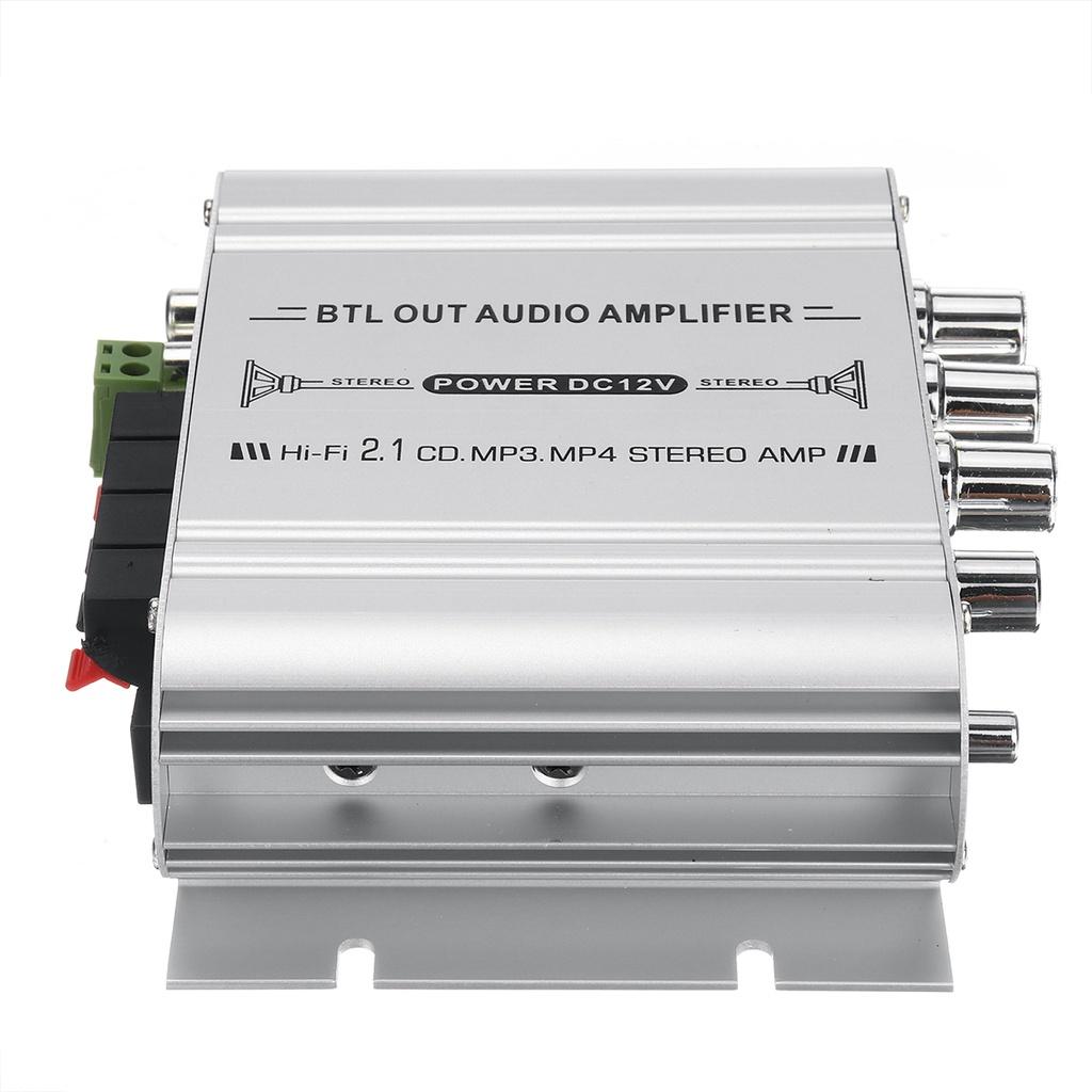 40 Вт DC 12 В Hi-Fi усилитель 2,1 канала Super Bass Большой фильтр для CD DVD динамиков MP3