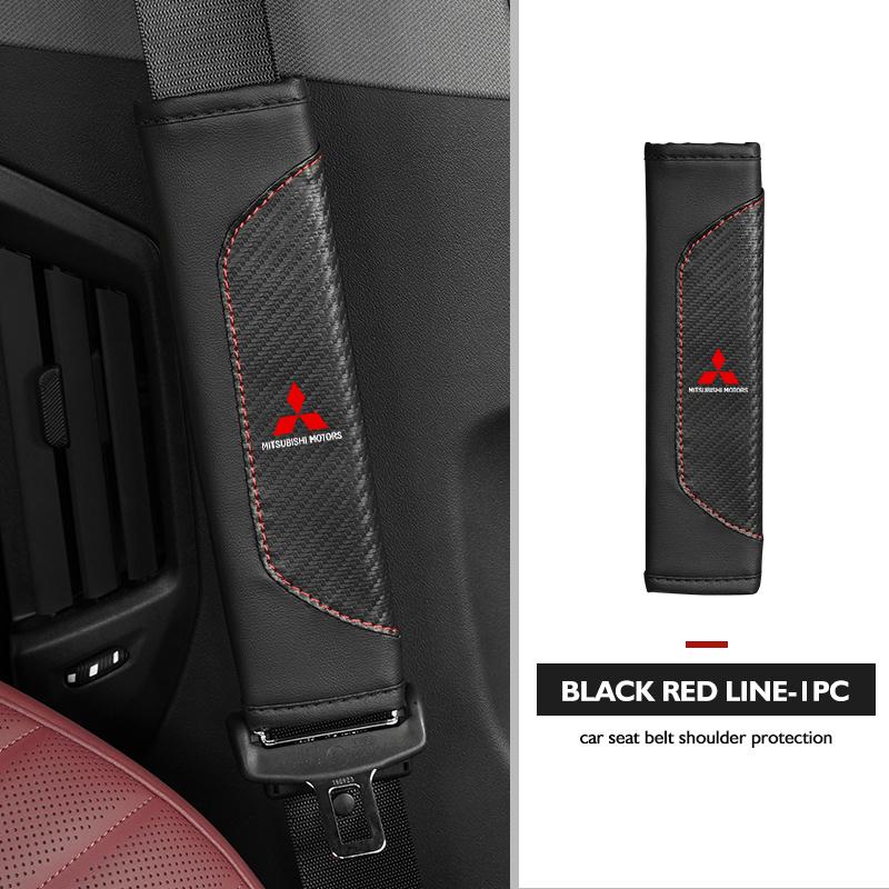Для автомобиля Mitsubishi Чехол на ремень безопасности Авто Стайлинг Кожаный Защита плеча Безопасность Чехол Аксессуары Outlander Lancer Cross Colt