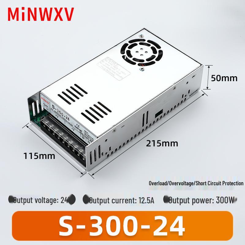 S Switch 220V AC to 12V/24V DC Transformer for Industrial Lighting Monitors.