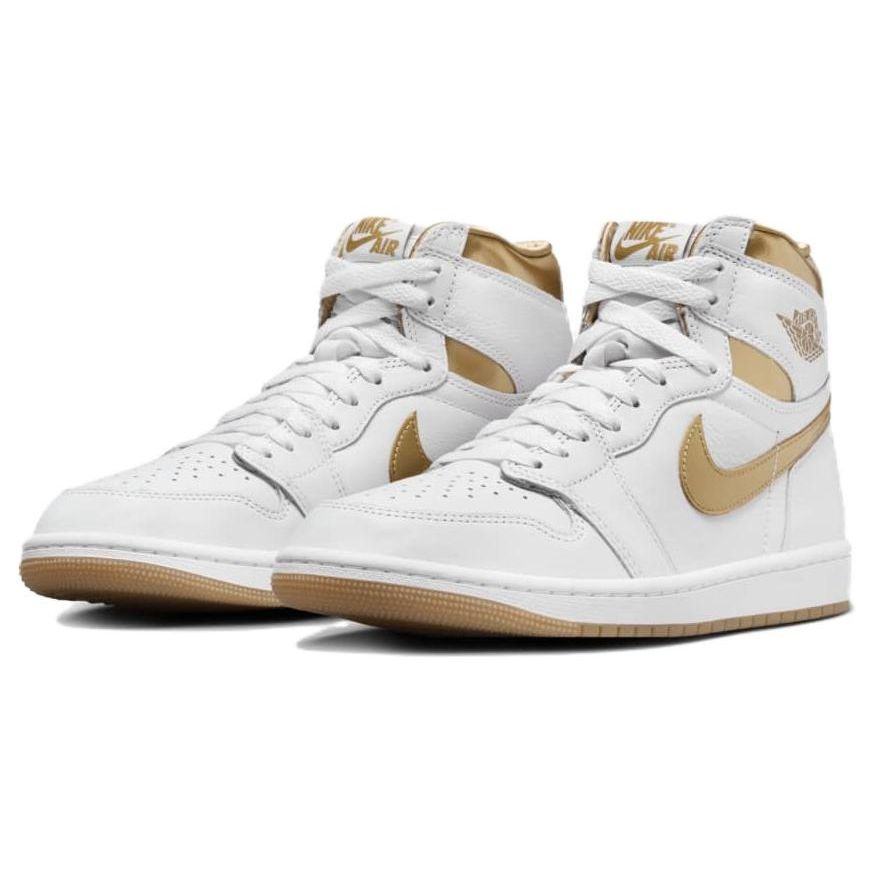 Air Jordan 1 Retro High OG металлические золотые женские кроссовки White Gum-Light-Brown FD2596-107