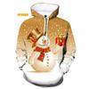Autumn Winter Christmas Snowman Christmas Deer 3D Printed Hoodie Unisex Personality Casual Sport Hooded Children's Clothing Tops