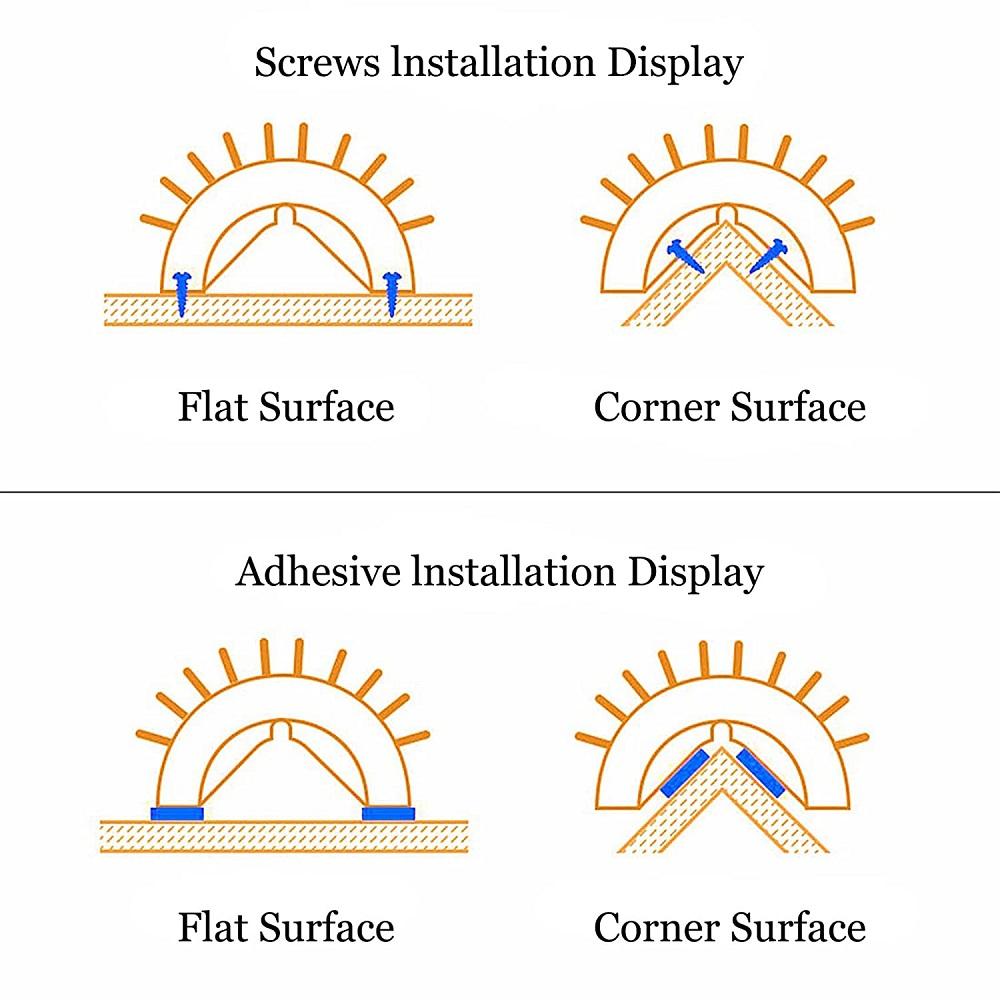 Softer Pet Self Brush Wall Corner Comb Scratcher for Long and Short Fur Cat Dog