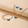 Women Jewelry Set Ear Stud Necklace Bracelet Combination Set New Creative Simple Fashion Elegant