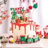 Christmas Miniature Train Decoration Santa Claus Holiday Festive Table Ornament Baking Decoration Scene Prop Home Display