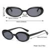 Eyewear Gothic Glasses Streetwear Women's Sunglasses Retro Oval Sunglasses Shades Small Frame