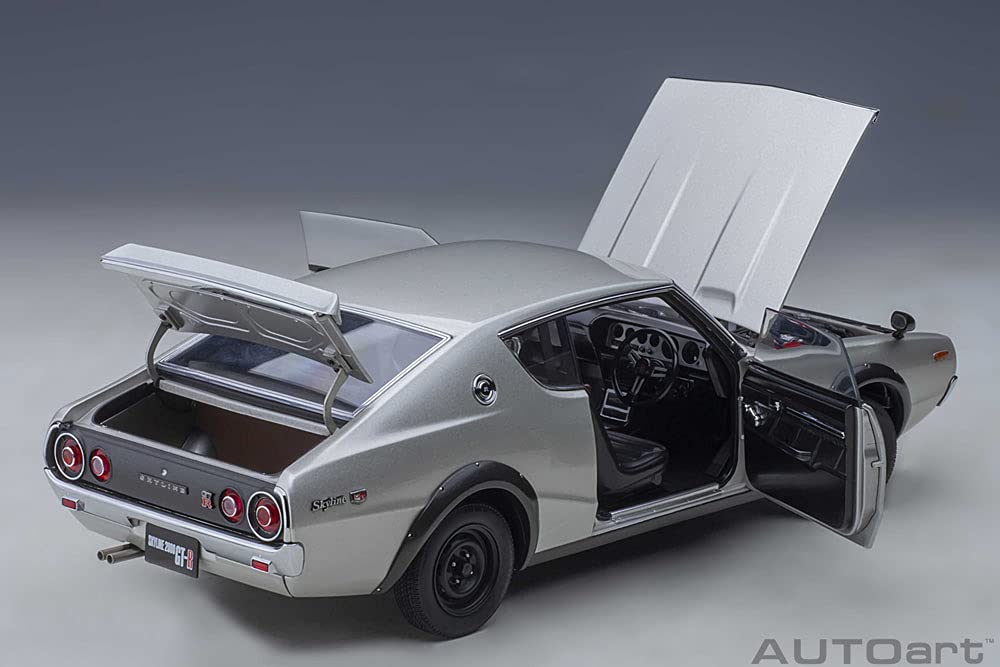 AUTOart Nissan Skyline 2000 Silver Готовый продукт 77471 1/18 GT-R (KPGC110)