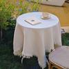 Multi-purpose Round Table Tablecloth Waffle Texture Dinner Tea Table Covers  Coffee