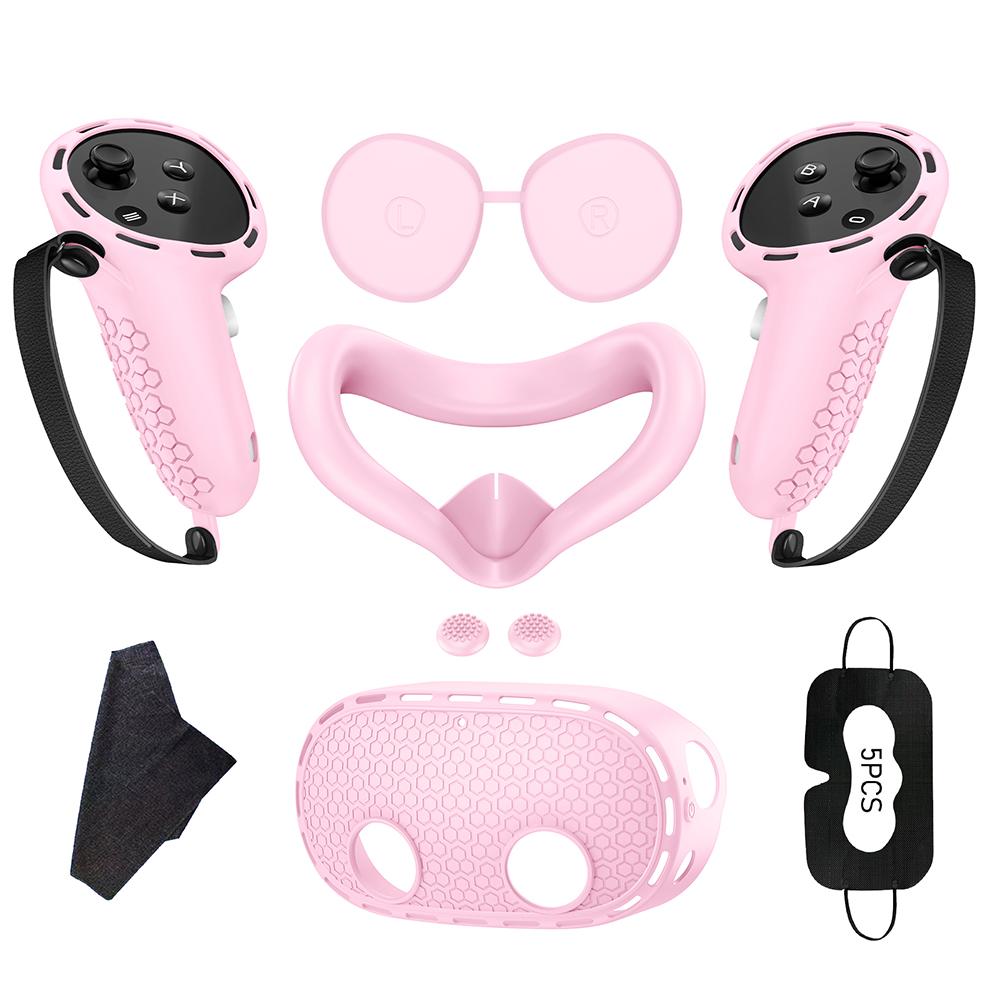 Protective Cover Controller Grips VR Shell Cover VR Silicone Case Face Cover Lens Cover for Meta Quest 3S