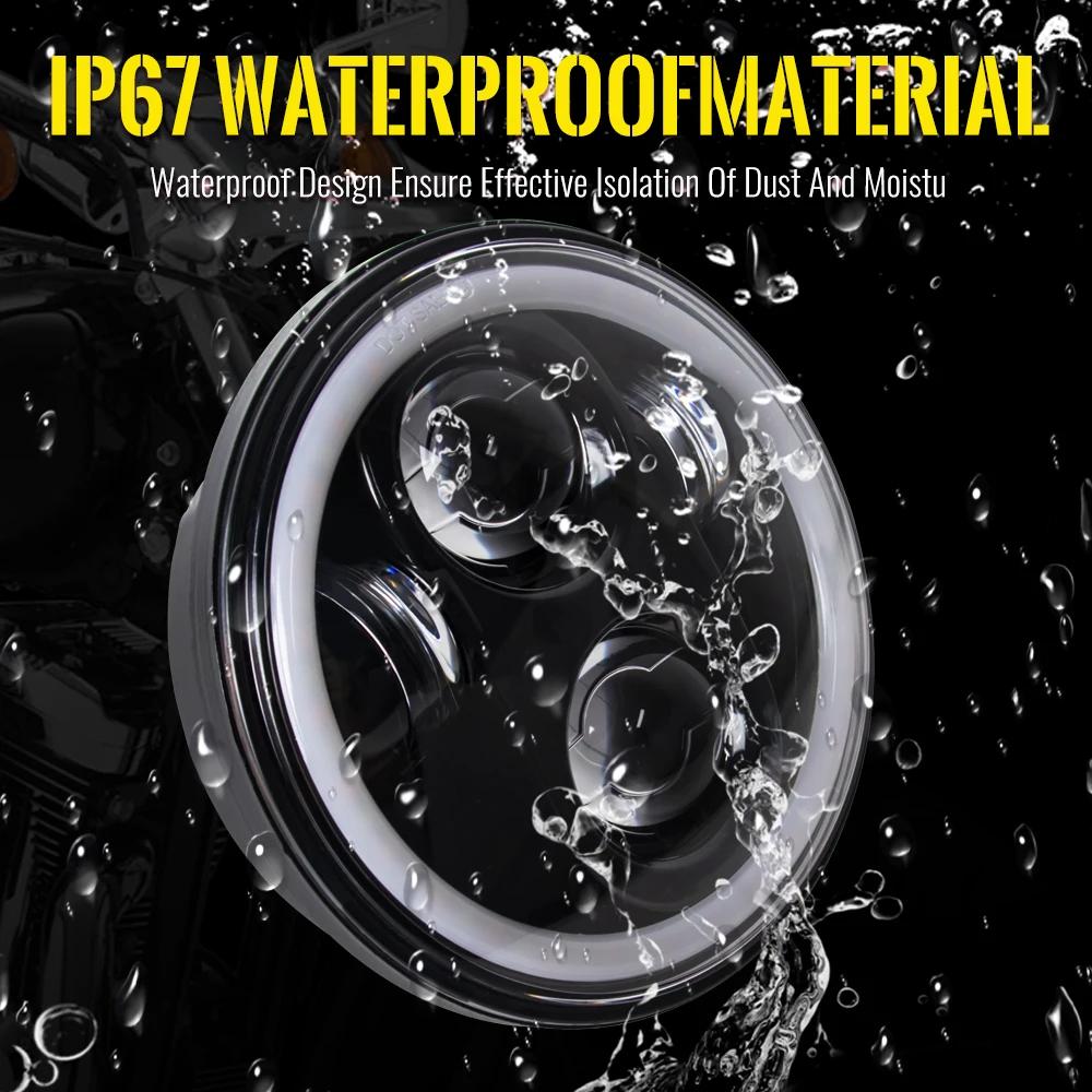 5,75-дюймовая светодиодная фара ДХО для Harley Sportster 1200 XL1200L Custom XL1200C 883 XL883 883L XL883R 48 фара 5 3/4"