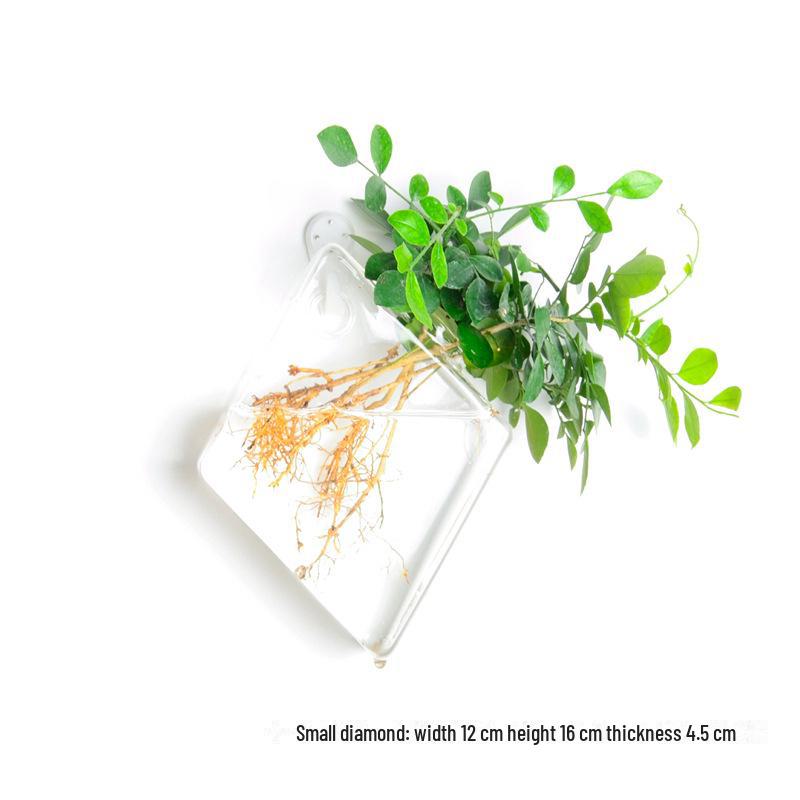 Ваза из выдувного стекла ручной работы для украшения стен и цветочных композиций