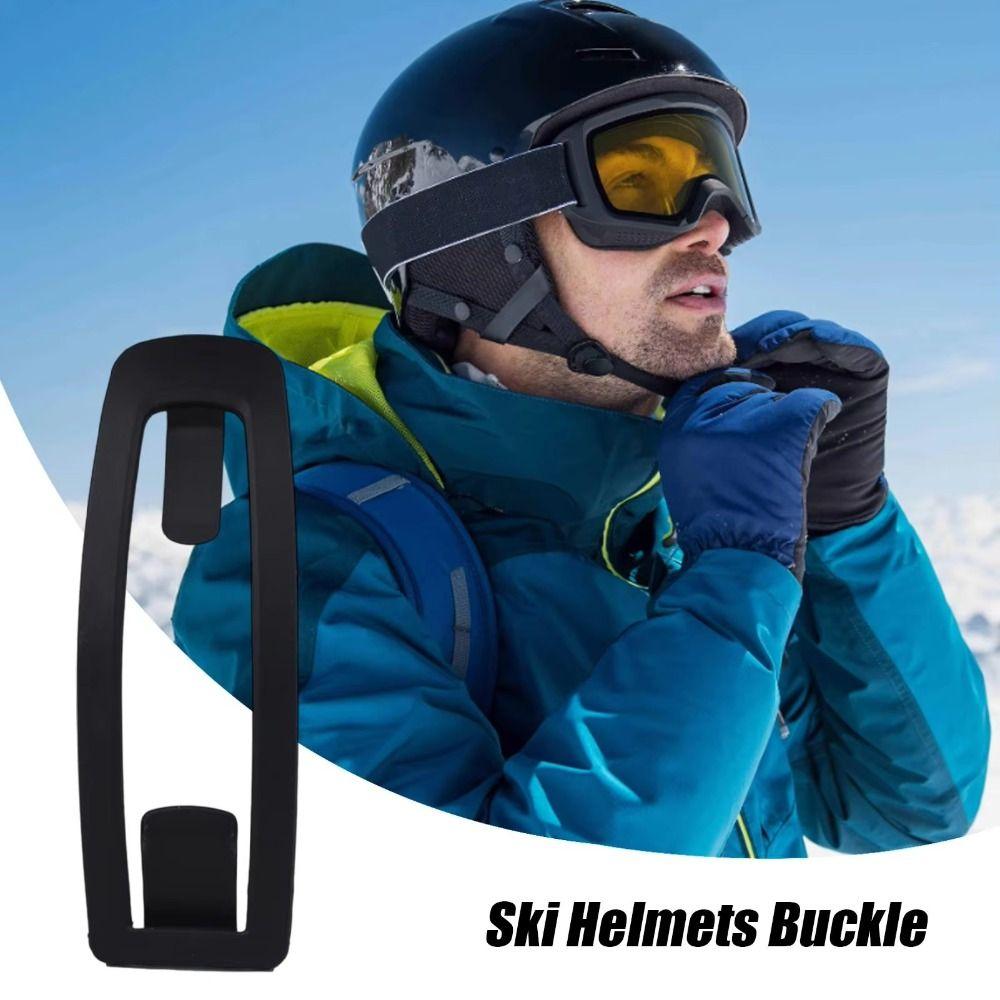 ABS Material Ski Helmet Strap Reusable Ski Glasses Belt Clip Ski Glasses Buckle Snowboarding