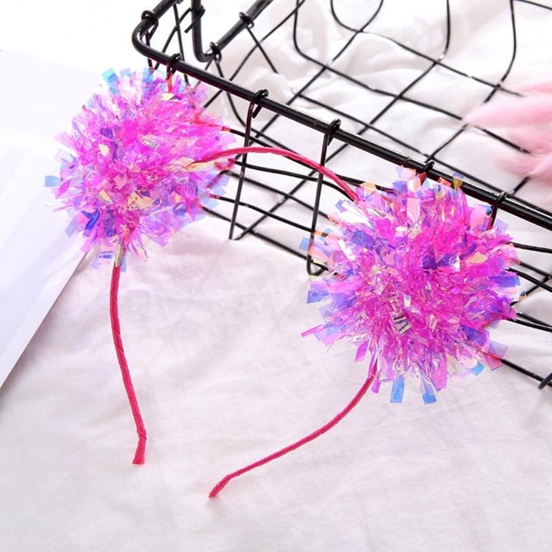 Блестящие золотые пайетки повязки на голову Новогоднее украшение на голову Праздничный головной убор для Рождества, косплея и вечеринок по случаю дня рождения