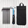 8Pcs Tent Pegs Camping Tent Spikes Heavy Duty Beach Tent Stakes 30cm with Storage Bag & Hammer for Camping Picnic