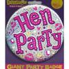 Holographic Hen Night Badge