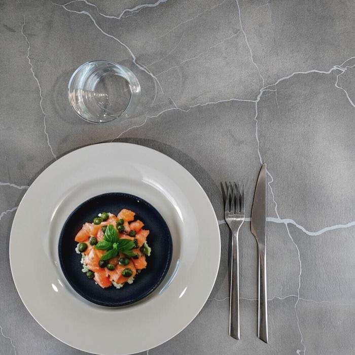 Table 70 x 70 cm - modèle Milan lune bleue