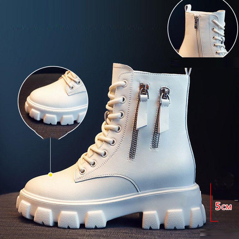 Boots Women's Shoes Wild Plus Velvet Autumn and Winter Snow Cotton Shoes Thick-soled Short Boots