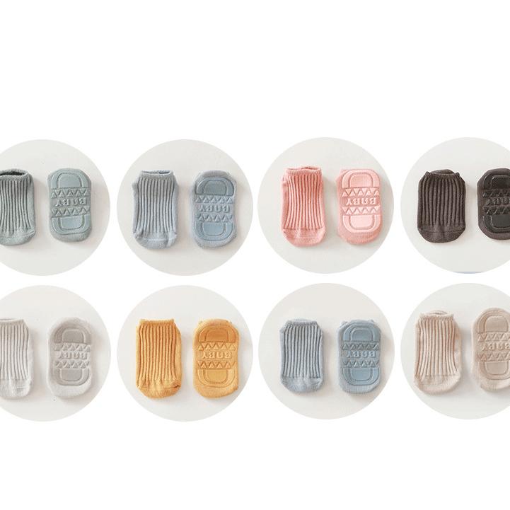 Осенние детские короткие хлопковые носки без рукавов, детские однотонные белые нескользящие носки в полоску для детей, мальчиков и девочек, новорожденных
