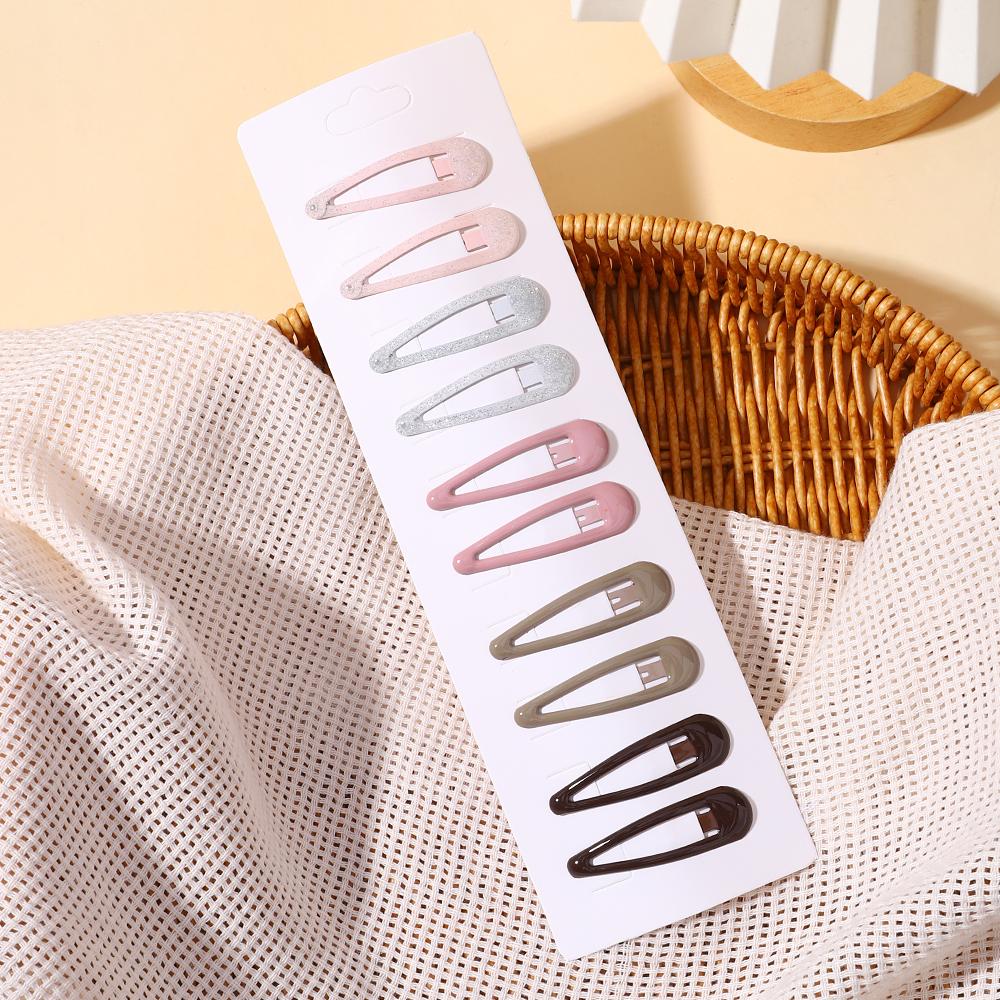 10 шт./лот Милая форма BB Заколки для волос Y2k Металлические заколки Набор Женщины Девушки Ребенок Зажимы для волос Кофейный Молочный цвет Заколки Аксессуары