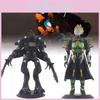 Unique 17.5cm Female Pencil Figure And Three Body Titan Figurine Decorative Toy Set
