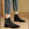 Fashion Shoes for Women 2024 High Quality Ankle Women's Boots Plus Size Modern Boots Women Pointed Toe Low Heel Back Zip Shoes Female