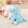 [ 1pc 40cm Kawaii Soft Plush Horse With Wings Staffed Cute Animal Cartoon Unicorn Plush Toys Lovely 