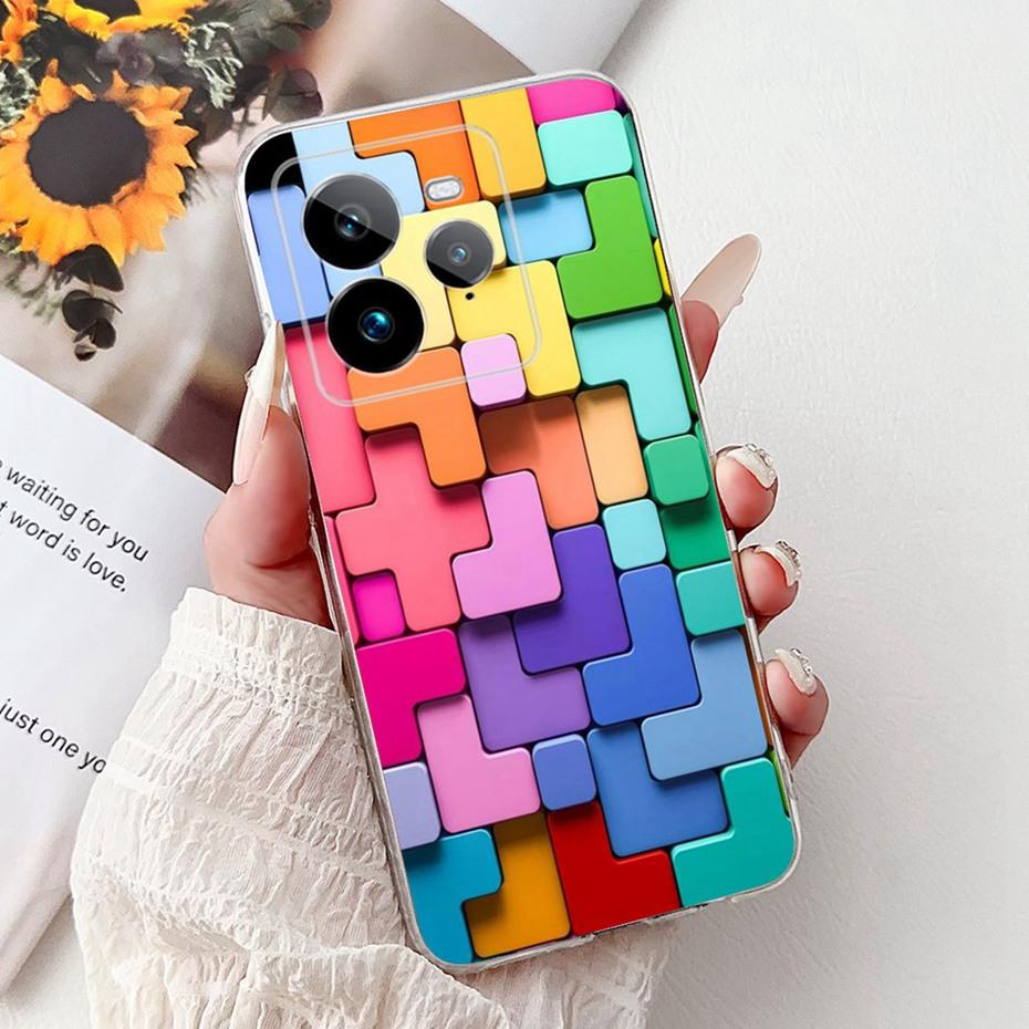 Fashion Painting Case For Realme GT 7 Pro 7T Soft Silicone TPU Phone Cases For Realme GT7 GT7T 7Pro 5G Covers Bumpers