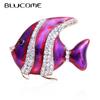 Cute Cartoon Fish Shape Enamel Brooches Enamel Craft for Women Coat Hijiab Pins