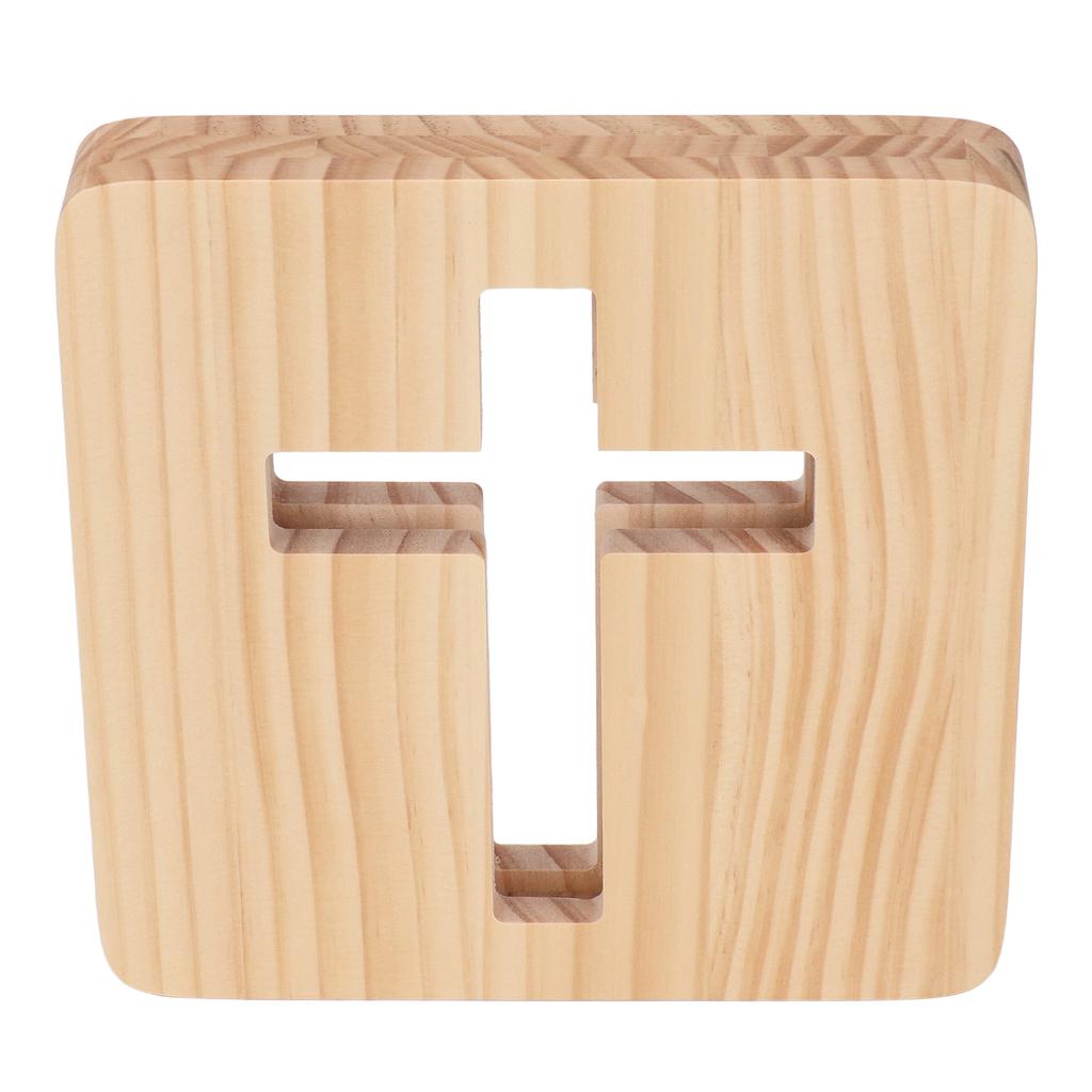 Светодиодный ночник 3D распятие полый дизайн уникальный деревянный ночник для спальни прикроватная тумбочка гостиная 