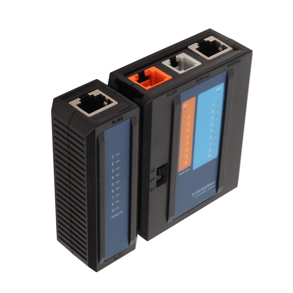 Тестер сетевого кабеля RJ45 RJ11 8P 6P 4P Диагностика неисправностей Светодиодный индикатор Детектор линии для Интернета
