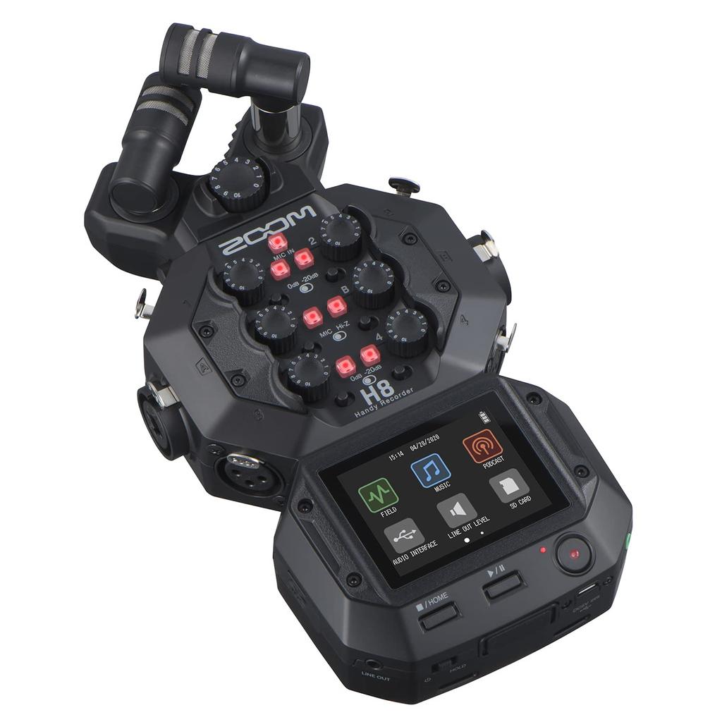 Zoom Stereo Microphone Capsule XY-AB Method for H8Q8n-4K Black XAH-8