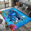 3D Иллюзия Подводный Мир Морское Дно Мультяшная Акула Дельфин Ковер для Гостиной Спальни Дома Украшение Дивана, Напольный Коврик Ребенок