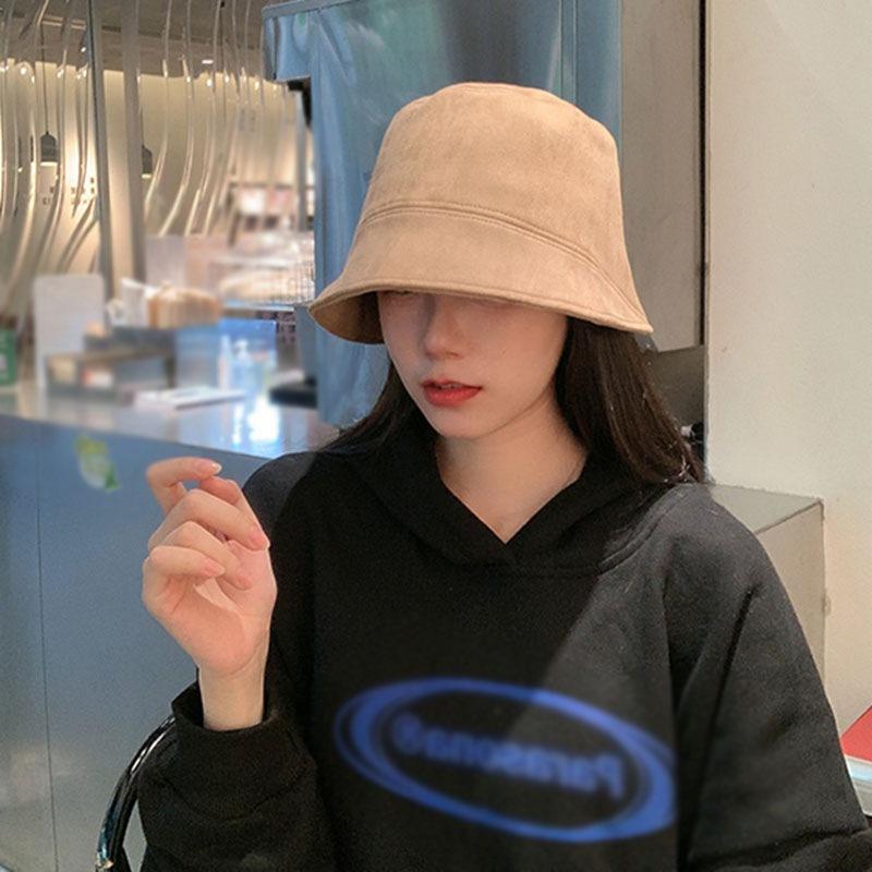 Женская шляпа-ведро, однотонная зимняя рыбацкая кепка