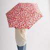 3 seconds urawaza UV cut folding umbrella 55cm 10262 red dot