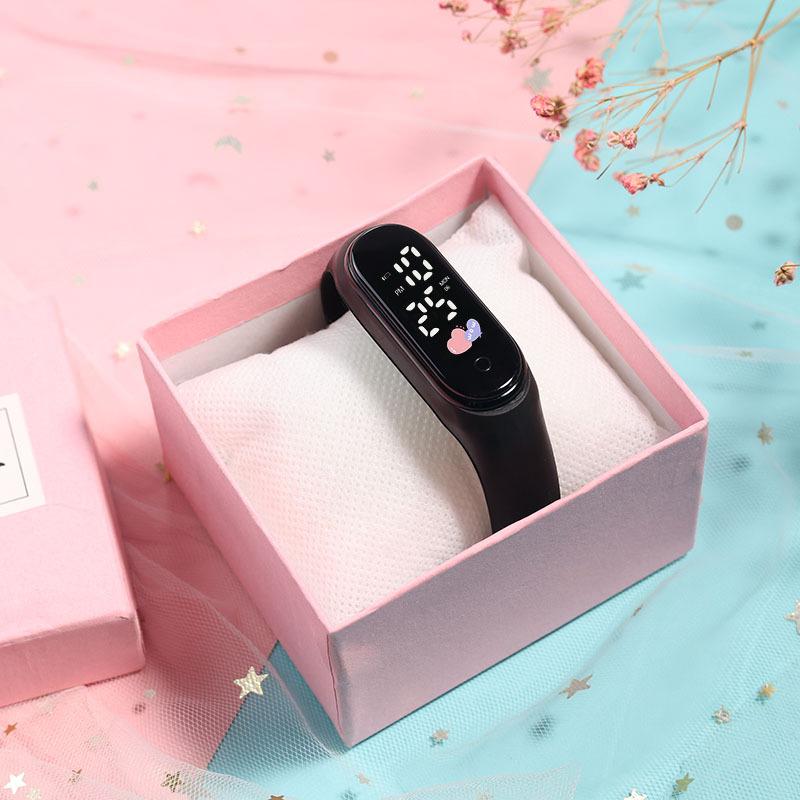 Основная мода Reward детские часы школьные студенческие светящиеся светодиодные часы детские электронные часы для девочек мальчиков часы Love Unique