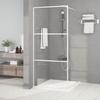 VidaXL Shower Wall Screen Partition Shower Cabin Bathroom Interior Splash Resistance White 90x195 Cm 152121