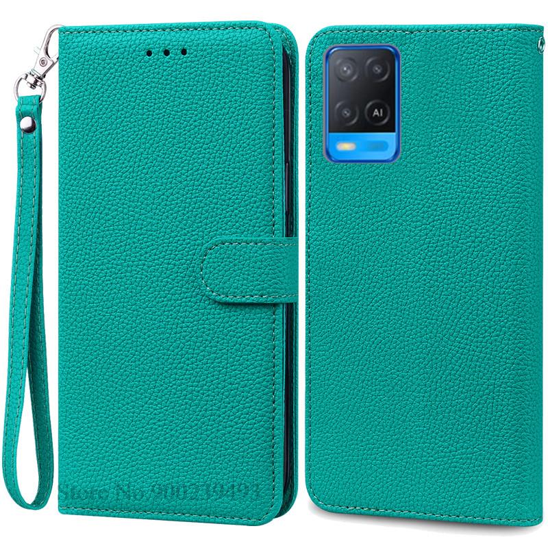 Для OPPO A54 Чехол A54 5G Кошелек кожаный флип-чехол Для OPPO A54 5G Чехол CPH2239 CPH2195 OPPOA54 A 54 Ударопрочный чехол для телефона Fundas