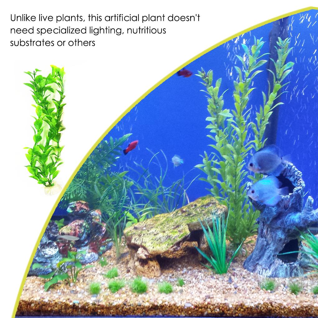 Underwater Artificial Plants Aquarium Green Simulation Craft Grass Decor Plastic Replacement Decoration Fake Ornament