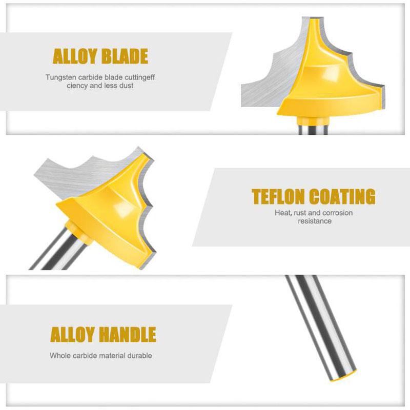 Фрезерная фреза для формовки кромок, Фрезерная фреза для формирования кромок, Дверной нож, Фреза для шипового соединения, Деревообрабатывающий инструмент, Хвостовик 6 мм 1/4 дюйма