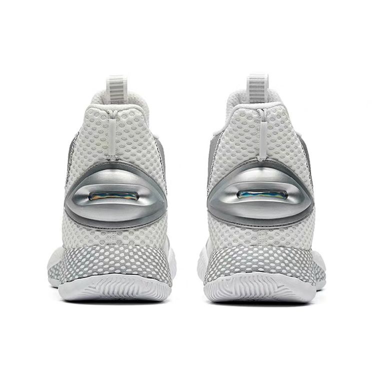 Anta Speed Battle 3 Comfortable Shock Absorption Warm High-Top Basketball Shoes Men Sneakers White Gray 11941606-10