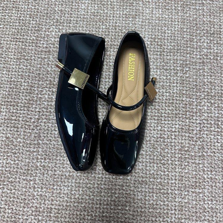 С юбкой туфли Мэри Джейн женская обувь весна и лето новые балетки серебристые маленькие кожаные туфли