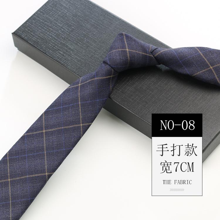 Галстук из хлопка мужской британский ретро клетчатый костюм джентльмена свадебный без узла на молнии узкий галстук