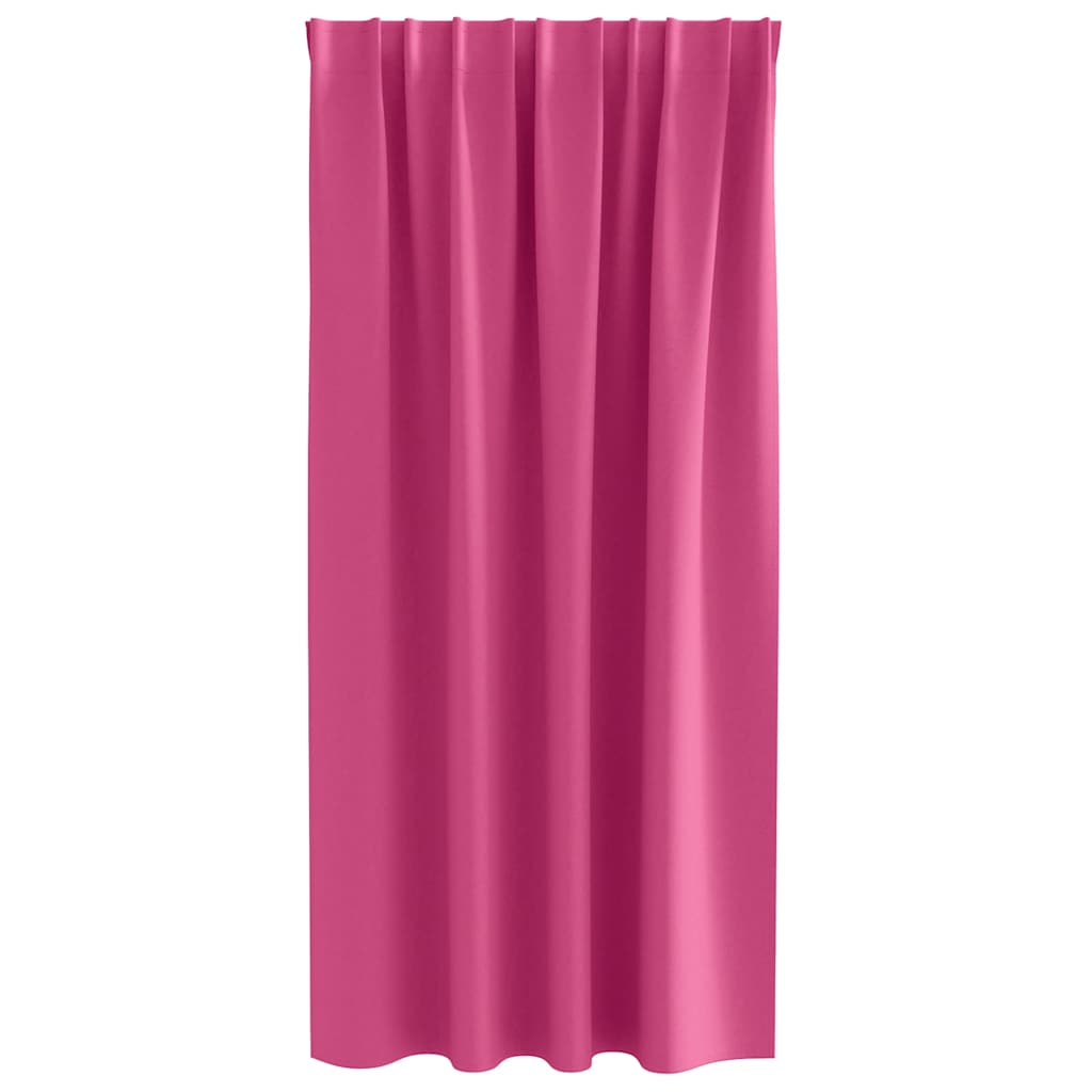 Blackout Curtains with Rings 2 pcs Light Pink