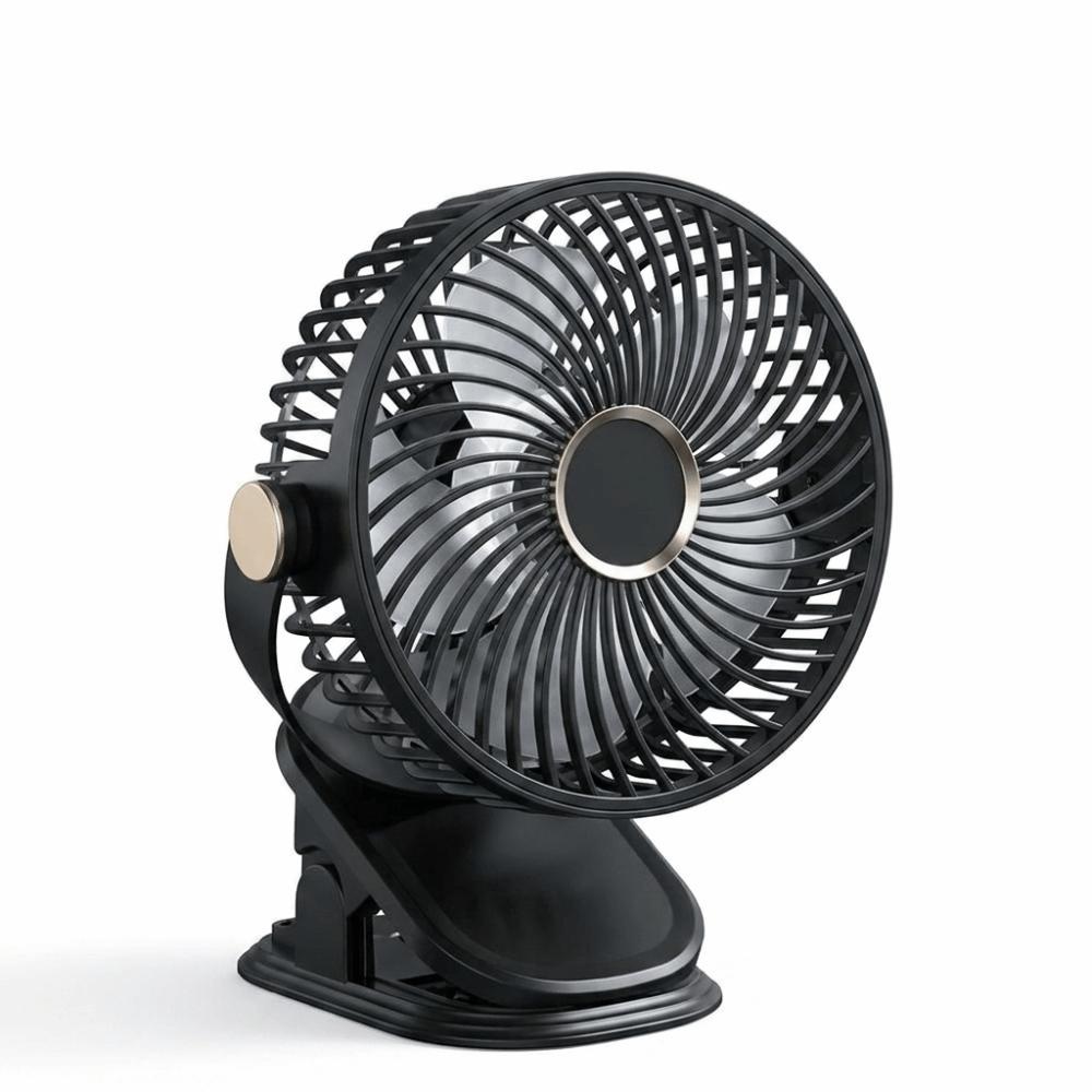 Clip/Stand/Hang Design Desktop Electric Fan 720° Rotation Cooling Fan Portable Clip-on Fan Home
