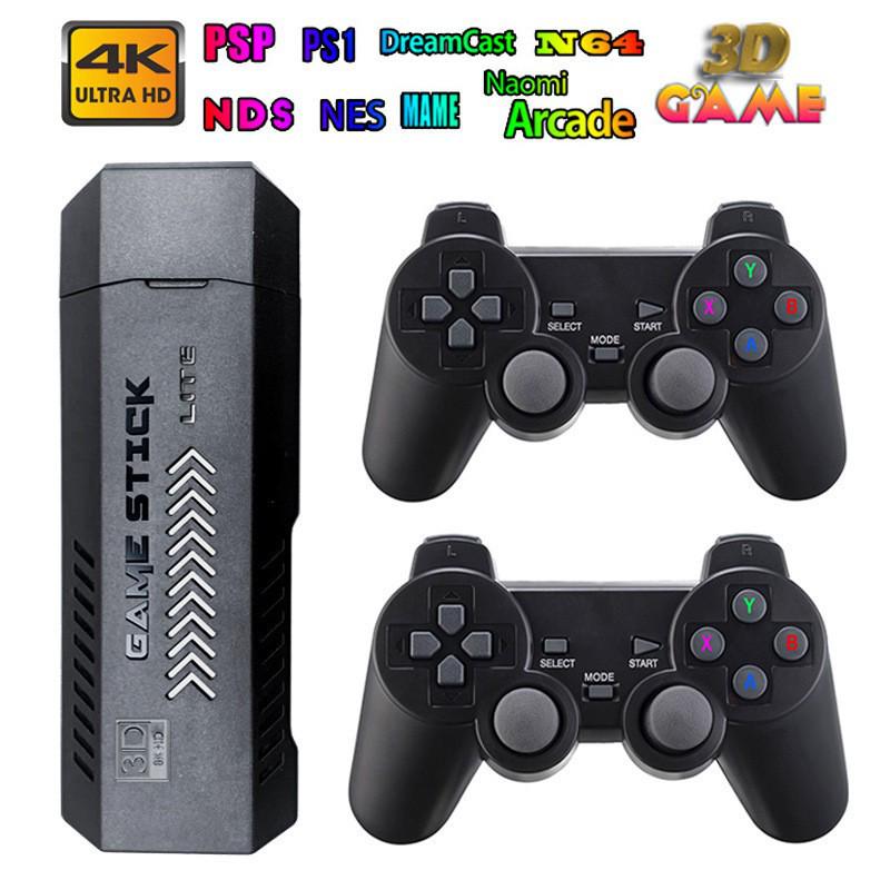 Ретро игровая консоль Cross X2 HD 4K: Беспроводная, для двух игроков, Ностальгическая домашняя ТВ-аркадная система.